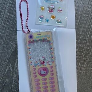 Sanrio - Hello Kitty Glittery Deco Phone Keychain
